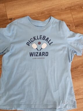 Life Is Good Pickle Ball Wuzard Tee